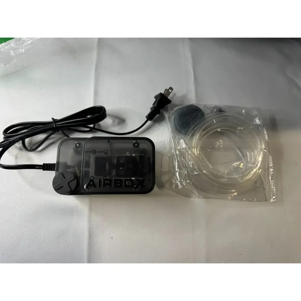 AQUASMITH Aquarium Air Pump,Ultra-Quiet/Small 1.5W/29GPH （20-40gal）, Black